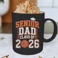 Senior Dad Class Of 2026 Graduate Basketball Graduation 2026 Graphic Print Coffee Mug