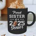 Senior Football Sister Class Of 2025 Graduation Graduate Graphic Print Coffee Mug