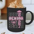 Senior Mom 2027 Class Of 2027 Coquette Bow Graduation 2027 Graphic Print Coffee Mug