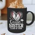 Senior Sister Class Of 2026 Baseball Graduation Heart Graphic Print Coffee Mug