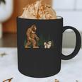 Shih Tzu Bigfoot Dog Walking Mom Dad Kids Graphic Print Coffee Mug