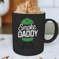 Smoke Daddy Green Egg Pitmaster Dad Tshirt BBQ Grill Graphic Print Coffee Mug