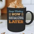 Soap Making Now Minimal Socializing Introvert Vintage Graphic Print Coffee Mug Soap Making Now Minimal Socializing Introvert Vintage Graphic Print Coffee Mug