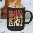 Social Distancing Expert Introvert Graphic Print Coffee Mug