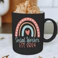 Social Worker Work MSW BSW Graduation 2024 Masters Degree Graphic Print Coffee Mug