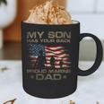My Son Has Your Back Marine Dad Camouflage Graphic Print Coffee Mug