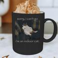 Sorry I Can’t Go I’m An Indoor Cat Introvert Meme Graphic Print Coffee Mug Sorry I Can’t Go I’m An Indoor Cat Introvert Meme Graphic Print Coffee Mug