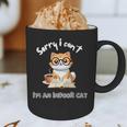 Sorry I Can't Indoor Cat Top For Introvert With Coffee Book For Men Women Kids Graphic Print Coffee Mug Sorry I Can't Indoor Cat Top For Introvert With Coffee Book For Men Women Kids Graphic Print Coffee Mug