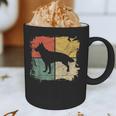Square Retro German Shepherd Owner Dog Shepard Dad Mom Graphic Print Coffee Mug