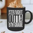 Straight Outta 5th Grade Shirt Graduation 2017 Graphic Print Coffee Mug