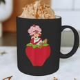 Strawberry Shortcake Sitting On Strawberry Retro Nostalgia Graphic Print Coffee Mug