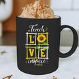 Sunflower Teach Love Inspire Cool Graduation Teacher School Graphic Print Coffee Mug