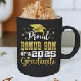 Super Proud Bonus Son Of 2025 Graduate Graduation Family Graphic Print Coffee Mug