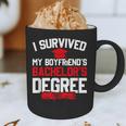 I Survived My Boyfriend's Bachelor's Degree Graduation Graphic Print Coffee Mug
