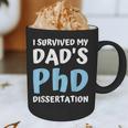 i Survived My Dad's Phd Dissertation College Graduation 2021 Graphic Print Coffee Mug