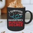 I Survived My Daughter's Nurse Degree School Graduation Graphic Print Coffee Mug