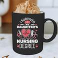 I Survived My Daughter's Nursing Degree School Graduation Graphic Print Coffee Mug