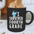 I Survived Fourth Grade Graduation Kids Owl Grad Graphic Print Coffee Mug