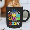 I Survived Kindergarten Graduation 2025 Graduate Boys Girls Graphic Print Coffee Mug