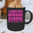 I Survived Nursing School Class Of 2018 Graduation Shirt Graphic Print Coffee Mug