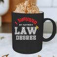 I Survived My Partner's Law Degree Graduation Shirt Graphic Print Coffee Mug