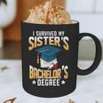 i Survived My Sisters Bachelor's Degree Graduation Gifts Graphic Print Coffee Mug