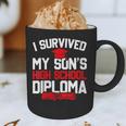 I Survived My Son's High School Diploma Graduation Graphic Print Coffee Mug