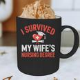 I Survived My Wife's Nursing Degree Rn Graduation Nurse Graphic Print Coffee Mug