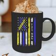 T21 Dad American Flag Down Syndrome Awareness Graphic Print Coffee Mug