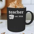Teacher Est 2018 Vintage Graduation Graphic Print Coffee Mug