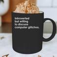 Techie Introvert Introverted Computer Nerd Graphic Print Coffee Mug Techie Introvert Introverted Computer Nerd Graphic Print Coffee Mug
