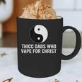 Thicc Dads Who Vape For Christ Father Day Graphic Print Coffee Mug