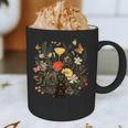 Tortie Cat Owner Flowers Tortie Cat Mom Tortie Cat Dad For Men Women Kids Graphic Print Coffee Mug