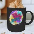 Totally 80's Tie Dye Retro Vibes 1980s Style Nostalgia Graphic Print Coffee Mug