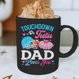 Touchdown Or Tutu Dad Loves You Gender Reveal Family Graphic Print Coffee Mug