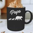 Twin Dad Papa Bear Two Cubs 2 Kids Graphic Print Coffee Mug