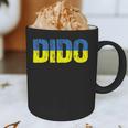 Ukrainian Dido Grandfather Dad Ukraine Flag Distressed Graphic Print Coffee Mug