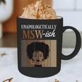 Unapologetically MSW-Ish Student Graduation Afro Graphic Print Coffee Mug