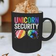 Unicorn Security Birthday Family Halloween Costume Mom Dad Graphic Print Coffee Mug