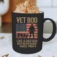 Vet Bod Like Dad Bod But With More Back Pain US Flag Veteran Graphic Print Coffee Mug