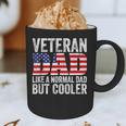 Veteran Dad Like A Normal Dad But Cooler American Flag Graphic Print Coffee Mug