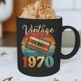 Vintage 1970 Retro Cassette Tape 70s Born Nostalgia Birthday Graphic Print Coffee Mug
