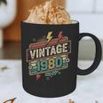 Vintage 1980 Retro Badge Decade Nostalgia Graphic Emblem Graphic Print Coffee Mug