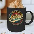 Vintage Awesome Single Dad Retro Fathers Day For Dad Grandpa Graphic Print Coffee Mug