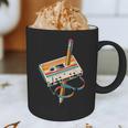 Vintage Cassette Tape And Pencil Nostalgia Party 70s 80s 90s Graphic Print Coffee Mug
