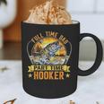 Vintage Father's Day Fishing Full Time Dad Part Time Hooker Graphic Print Coffee Mug Vintage Father's Day Fishing Full Time Dad Part Time Hooker Graphic Print Coffee Mug