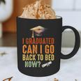 Vintage I Graduated Can I Go Back To Bed Now Graduation Graphic Print Coffee Mug