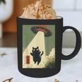 Vintage Japanese Cat Alien Cat Dad UFO Abduction Graphic Tee Graphic Print Coffee Mug Vintage Japanese Cat Alien Cat Dad UFO Abduction Graphic Tee Graphic Print Coffee Mug