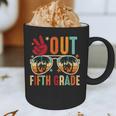 Vintage Peace Out 5th Grade Graduation Last Day Of School Graphic Print Coffee Mug