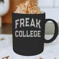 Vintage Sarcastic FREAK COLLEGE Introvert Anti Social Graphic Print Coffee Mug